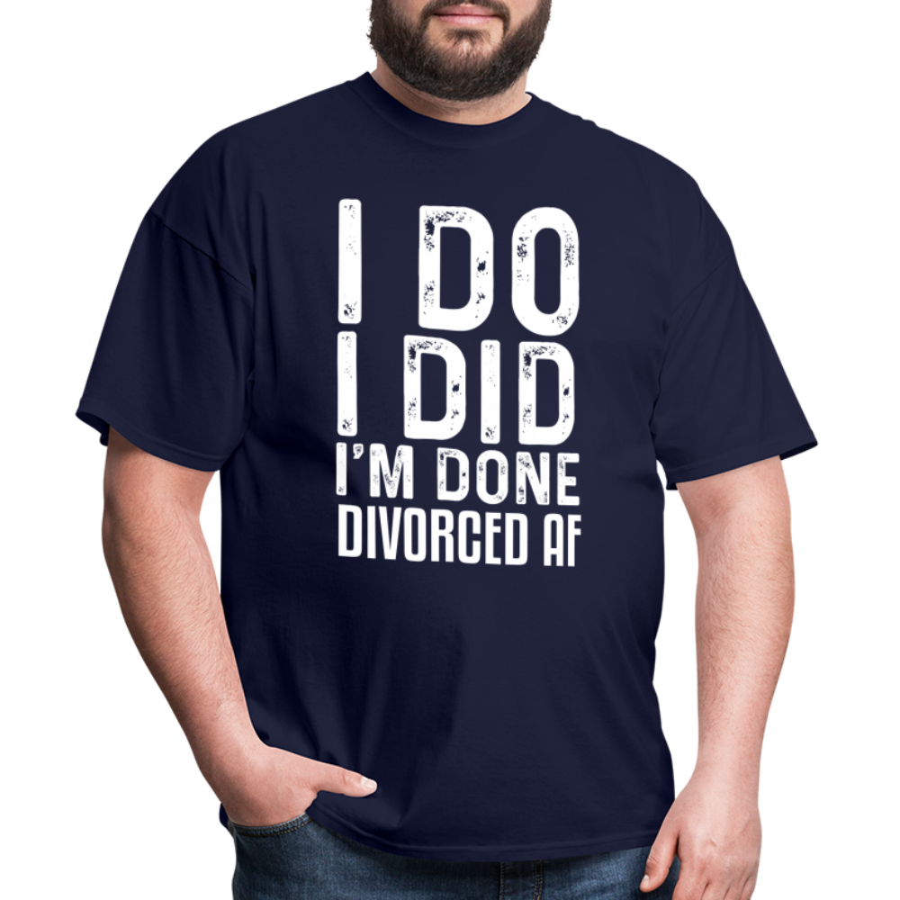 Divorced AF T-Shirt - navy
