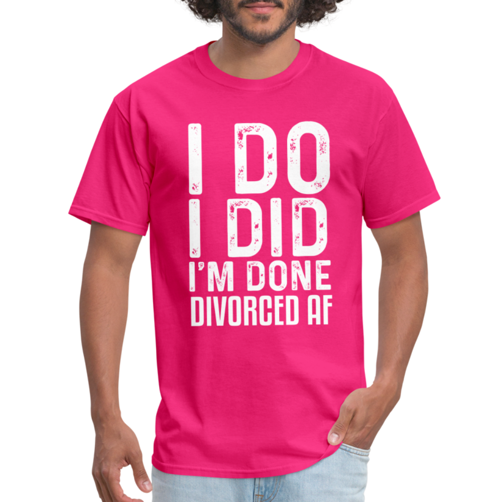 Divorced AF T-Shirt - fuchsia