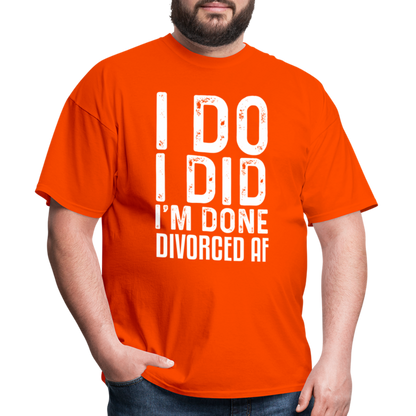 Divorced AF T-Shirt - orange