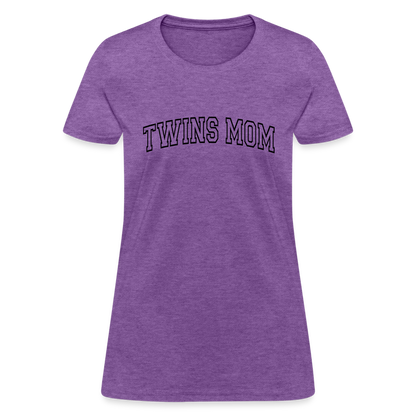 Twins Mom Women's T-Shirt - purple heather