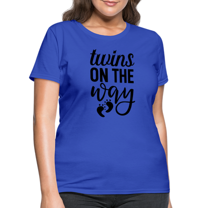 Twins on the Way Women's T-Shirt - royal blue