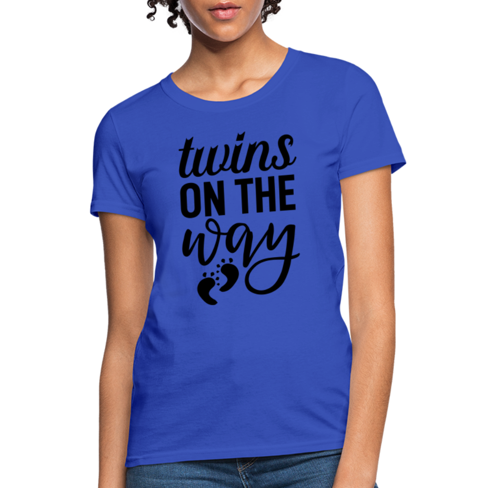 Twins on the Way Women's T-Shirt - royal blue