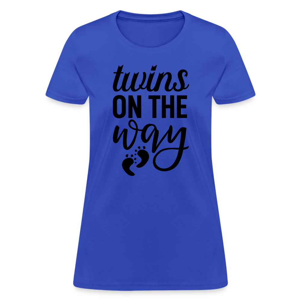 Twins on the Way Women's T-Shirt - royal blue