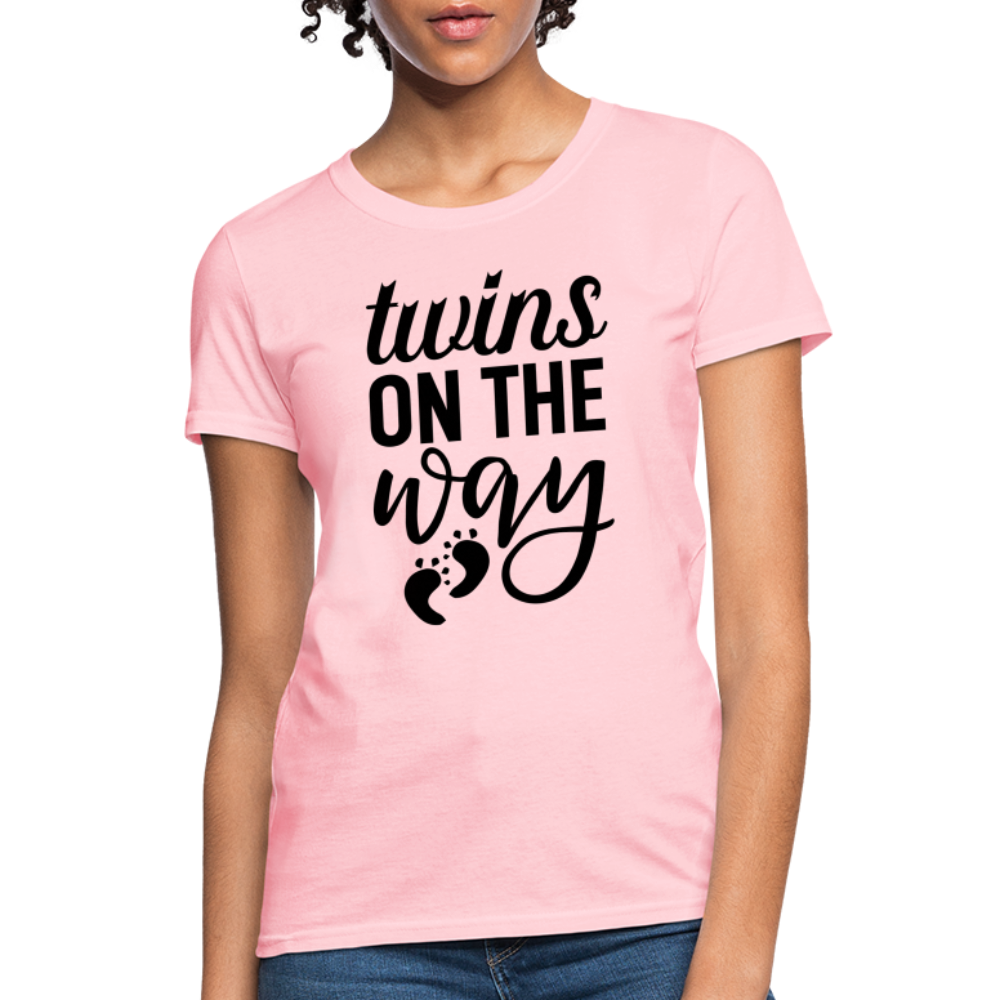 Twins on the Way Women's T-Shirt - pink