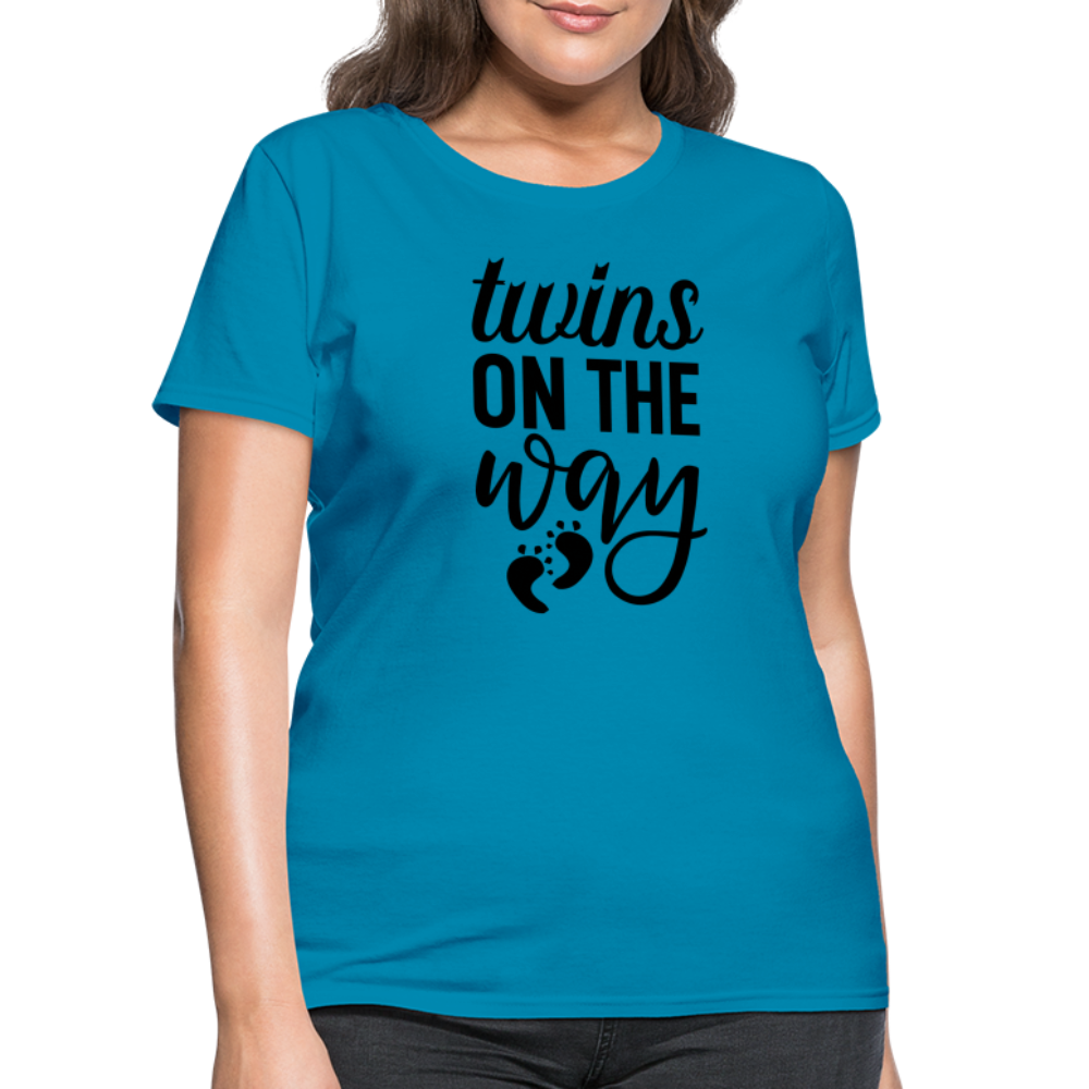 Twins on the Way Women's T-Shirt - turquoise