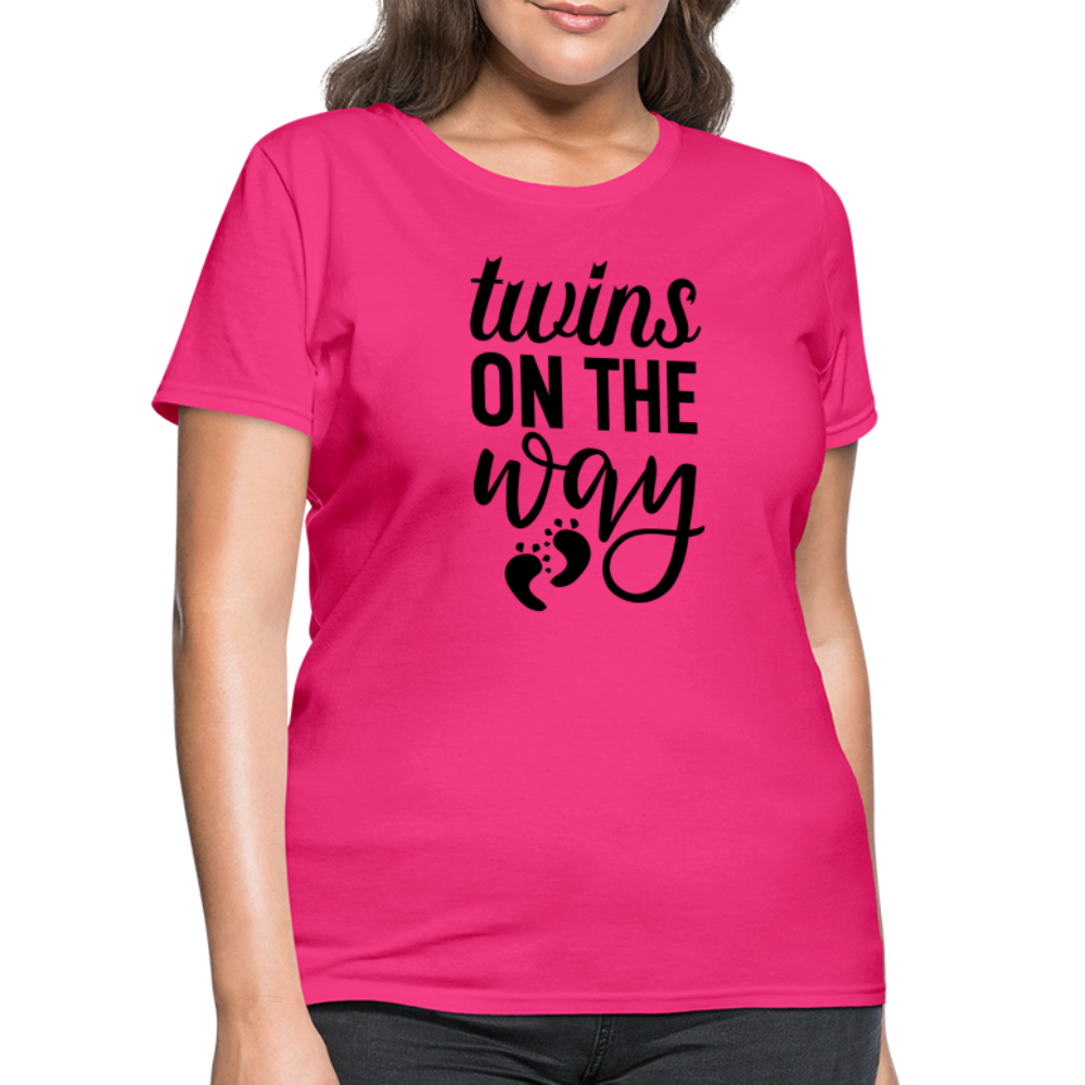 Twins on the Way Women's T-Shirt - fuchsia