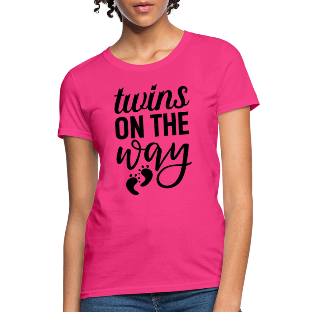 Twins on the Way Women's T-Shirt - fuchsia