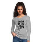 Twins On The Way Women's Premium Long Sleeve T-Shirt