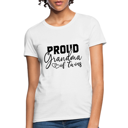 Proud Grandma of Twins T-Shirt - white