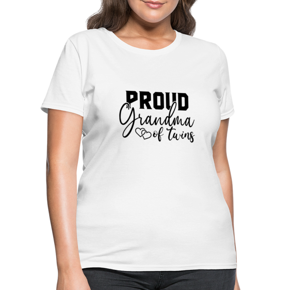 Proud Grandma of Twins T-Shirt - white