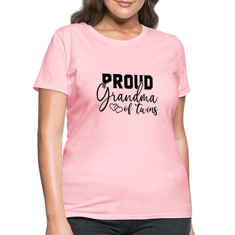 Proud Grandma of Twins T-Shirt - pink