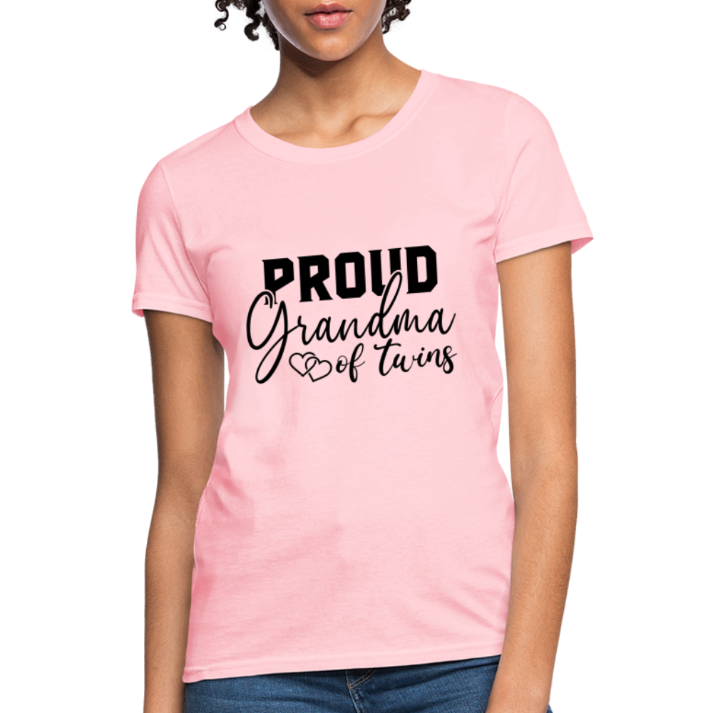 Proud Grandma of Twins T-Shirt - pink