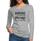 Nothing Scares Me, I Have Twins Women's Premium Long Sleeve Shirt