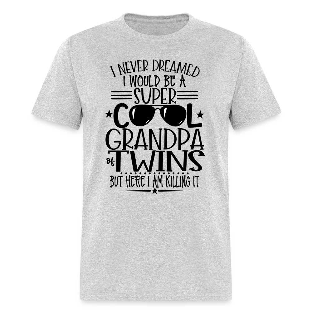 Cool Grandpa of Twins T-Shirt - heather gray