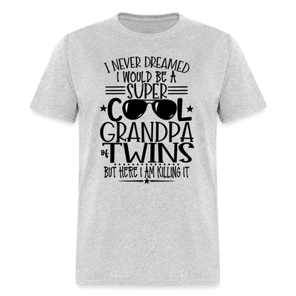 Cool Grandpa of Twins T-Shirt - heather gray