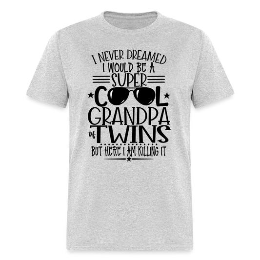 Cool Grandpa of Twins T-Shirt - heather gray