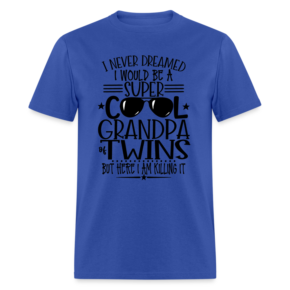 Cool Grandpa of Twins T-Shirt - royal blue