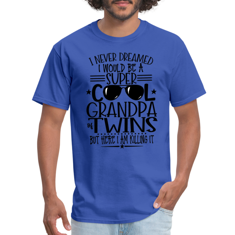 Cool Grandpa of Twins T-Shirt - royal blue