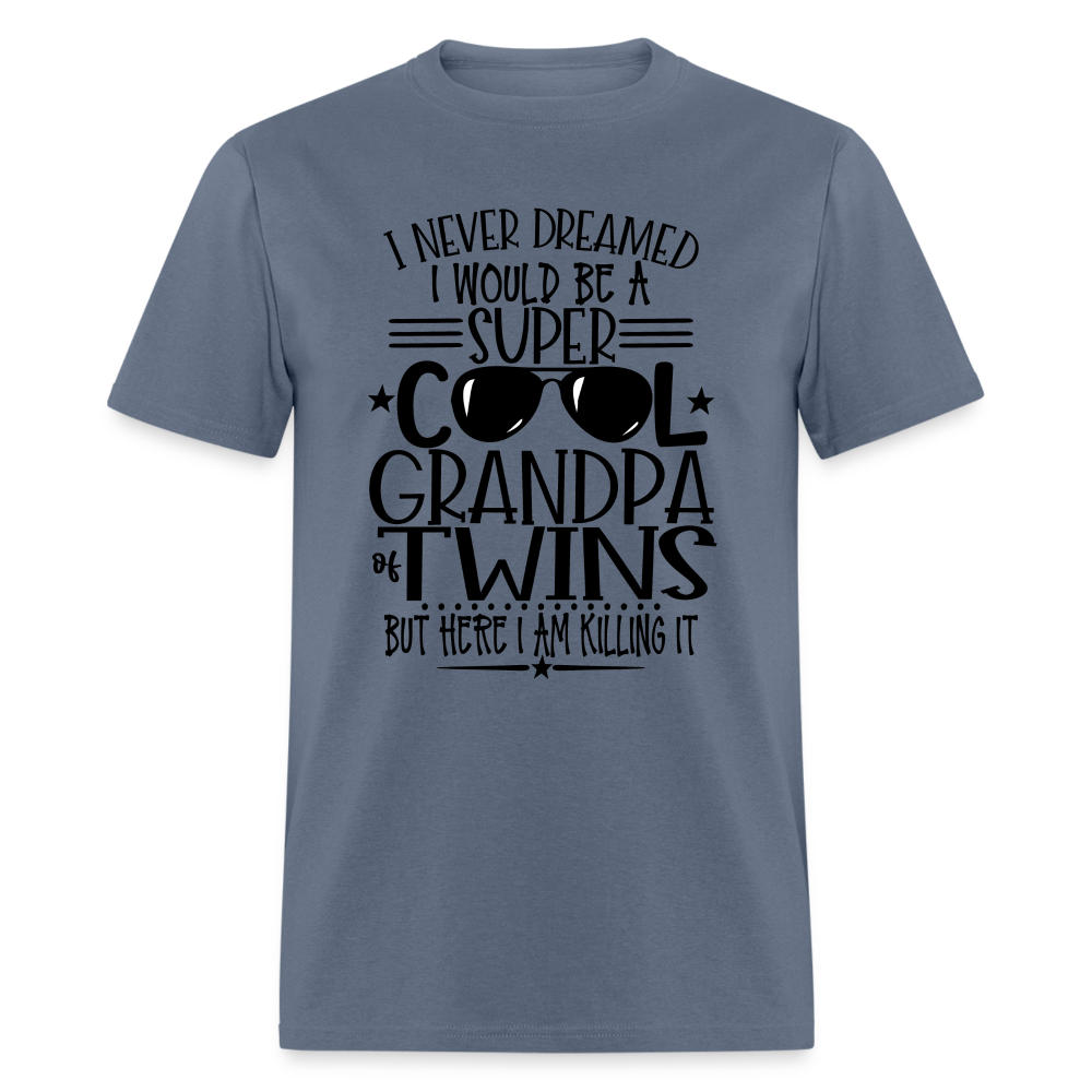 Cool Grandpa of Twins T-Shirt - denim