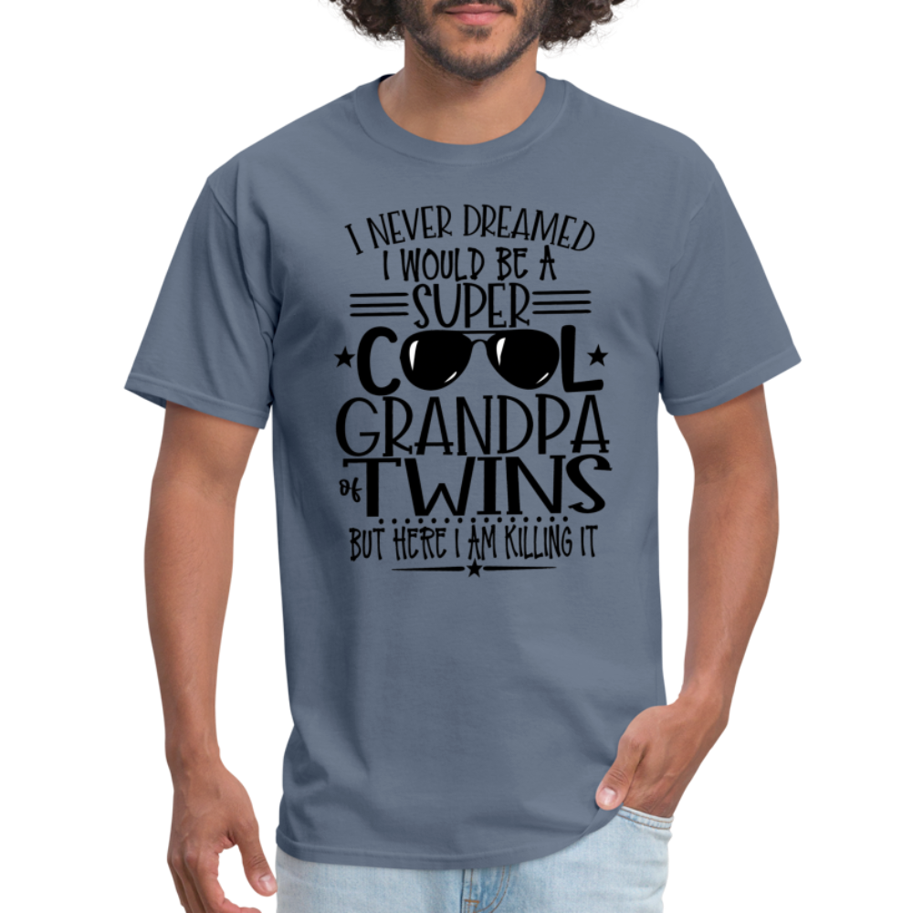 Cool Grandpa of Twins T-Shirt - denim