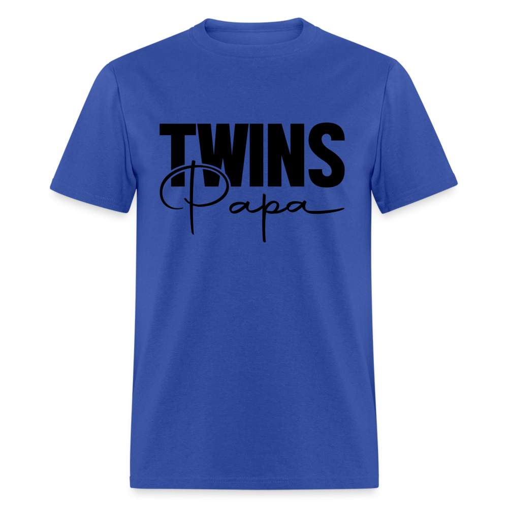 Twins Papa T-Shirt - royal blue