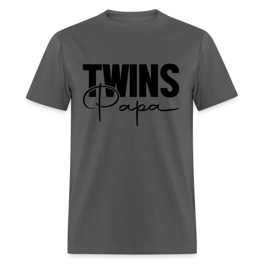 Twins Papa T-Shirt - charcoal