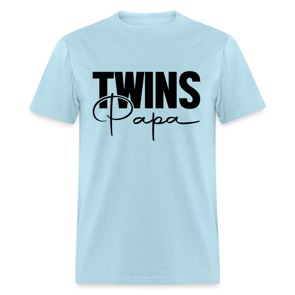 Twins Papa T-Shirt - powder blue