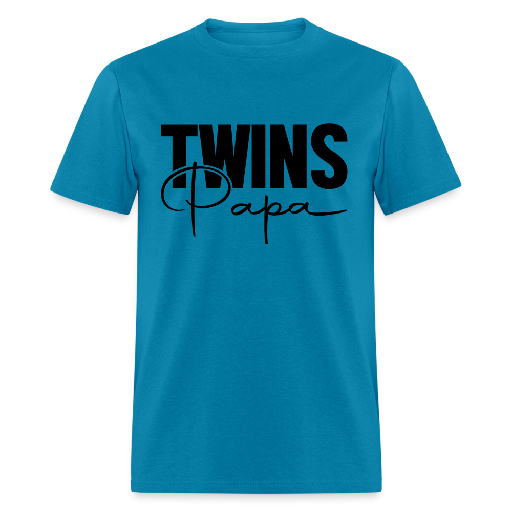 Twins Papa T-Shirt - turquoise