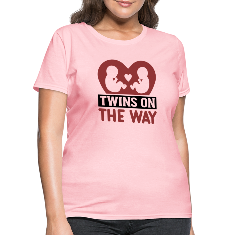 Twins on the Way T-Shirt - pink