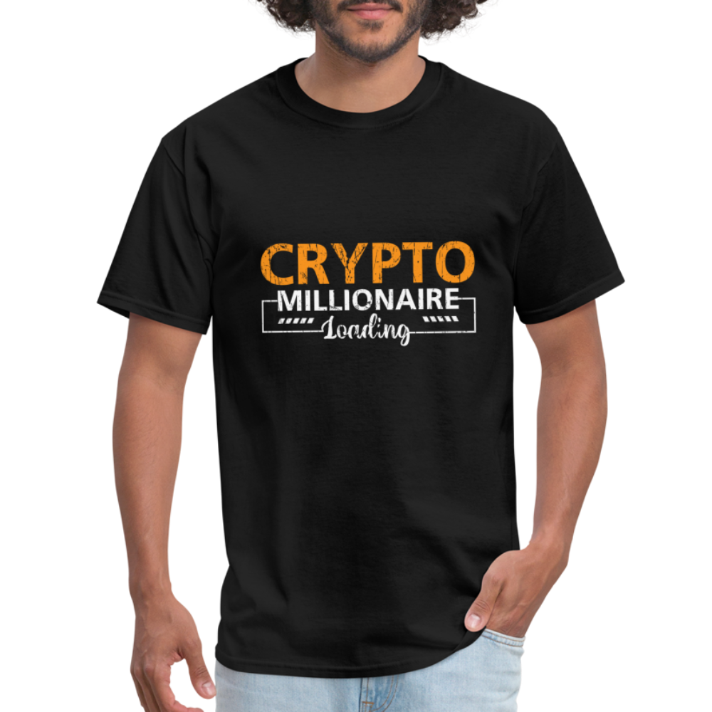 Crypto Millionaire Loading T-Shirt - black