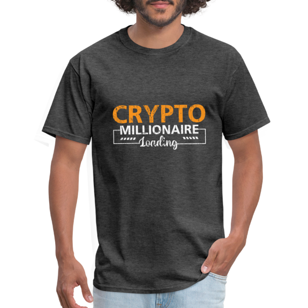 Crypto Millionaire Loading T-Shirt - heather black