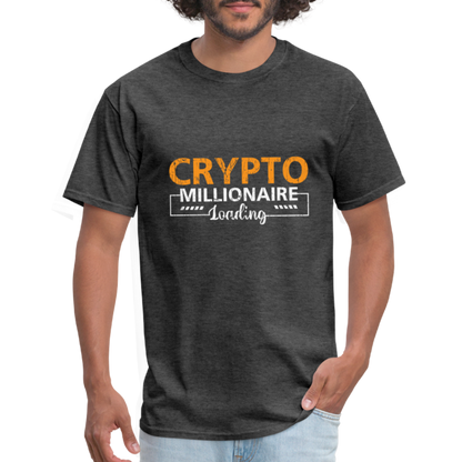 Crypto Millionaire Loading T-Shirt - heather black