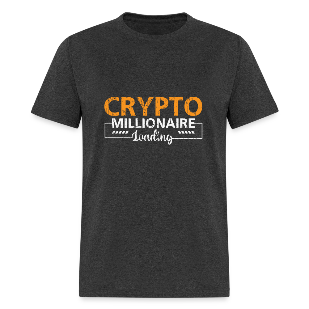 Crypto Millionaire Loading T-Shirt - heather black