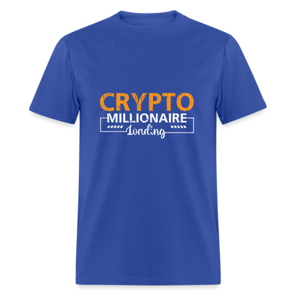 Crypto Millionaire Loading T-Shirt - royal blue
