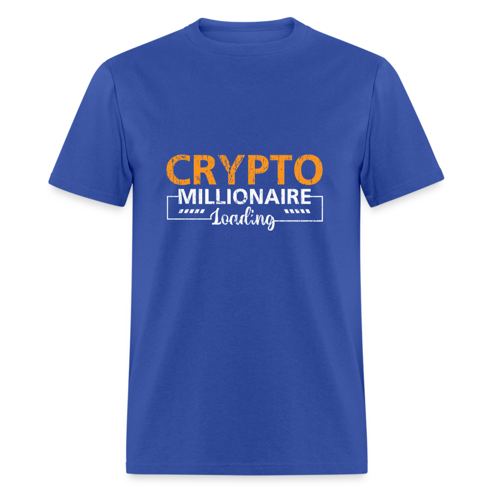 Crypto Millionaire Loading T-Shirt - royal blue