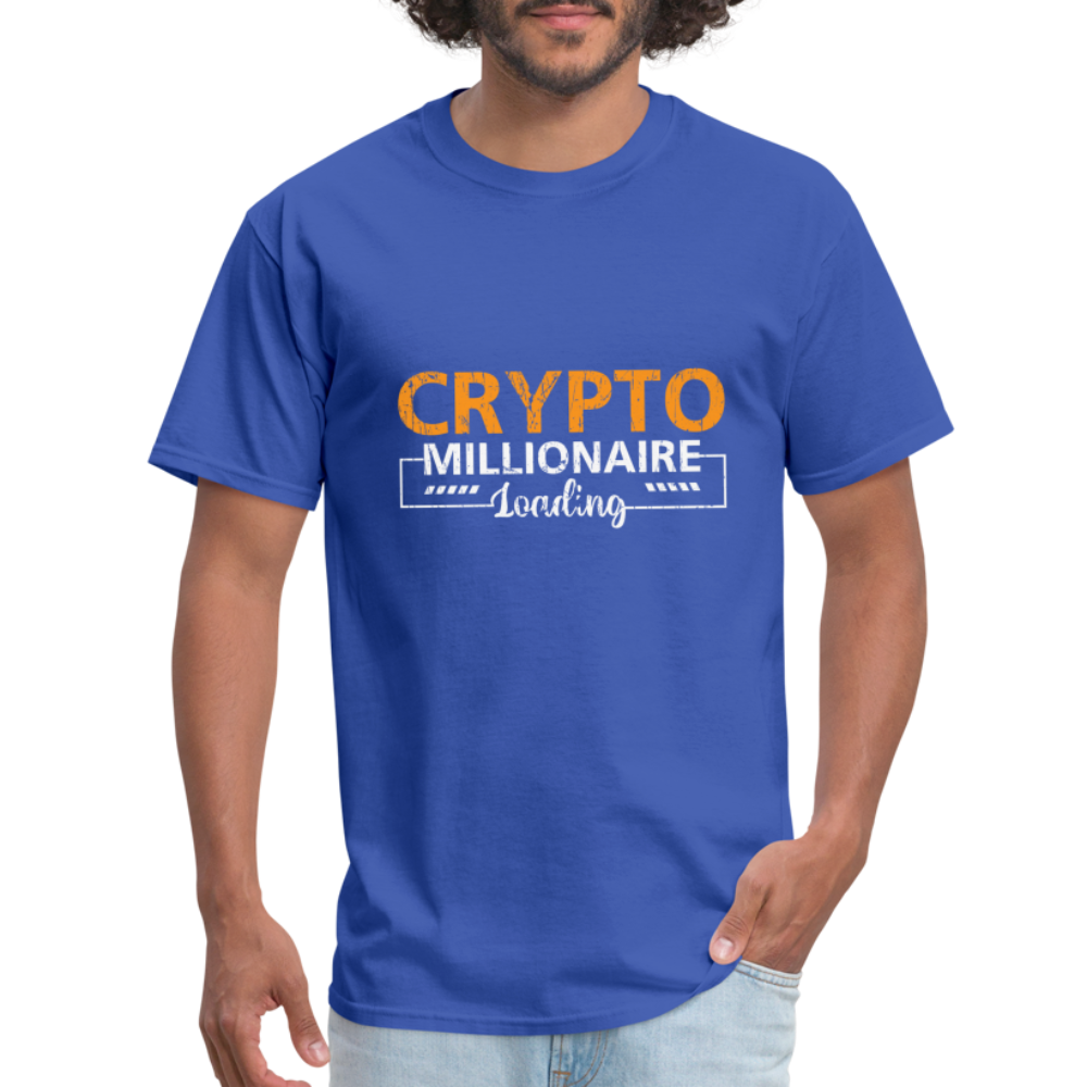 Crypto Millionaire Loading T-Shirt - royal blue