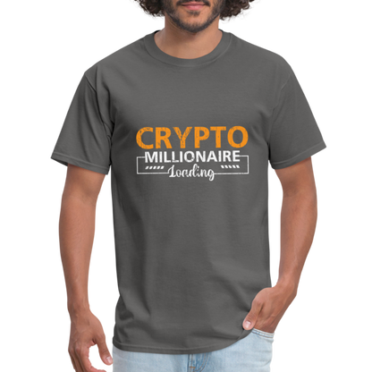 Crypto Millionaire Loading T-Shirt - charcoal