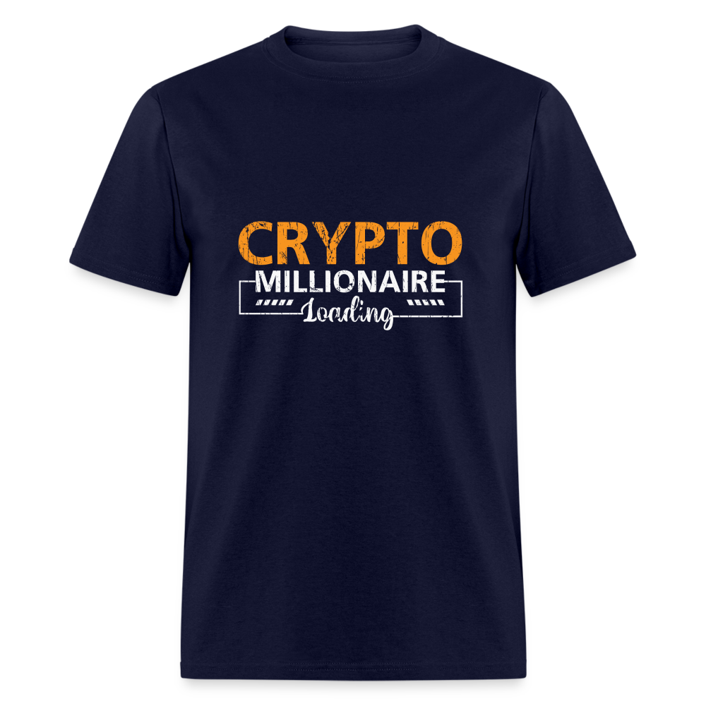 Crypto Millionaire Loading T-Shirt - navy