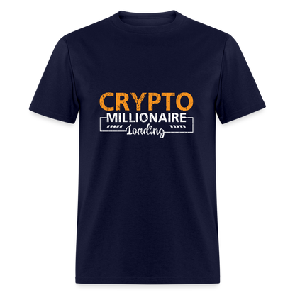 Crypto Millionaire Loading T-Shirt - navy