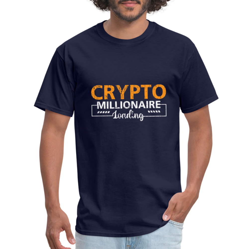 Crypto Millionaire Loading T-Shirt - navy