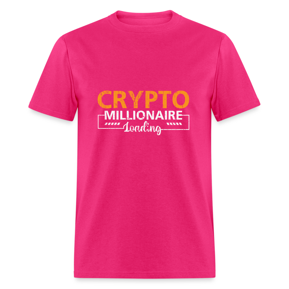 Crypto Millionaire Loading T-Shirt - fuchsia