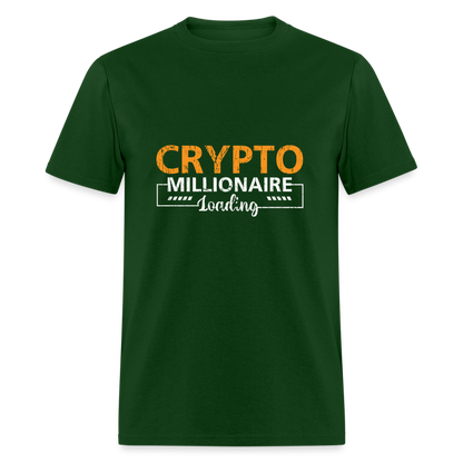 Crypto Millionaire Loading T-Shirt - forest green