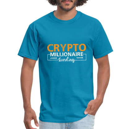 Crypto Millionaire Loading T-Shirt - turquoise