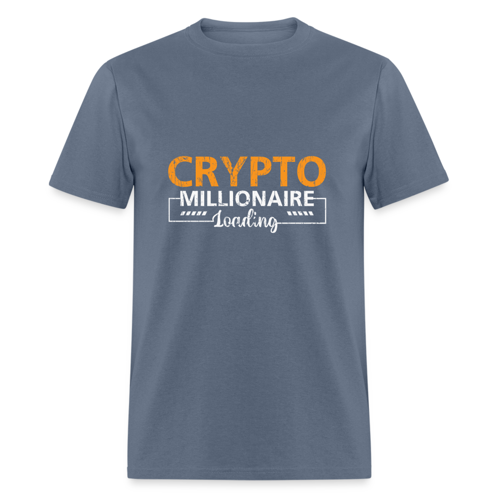 Crypto Millionaire Loading T-Shirt - denim