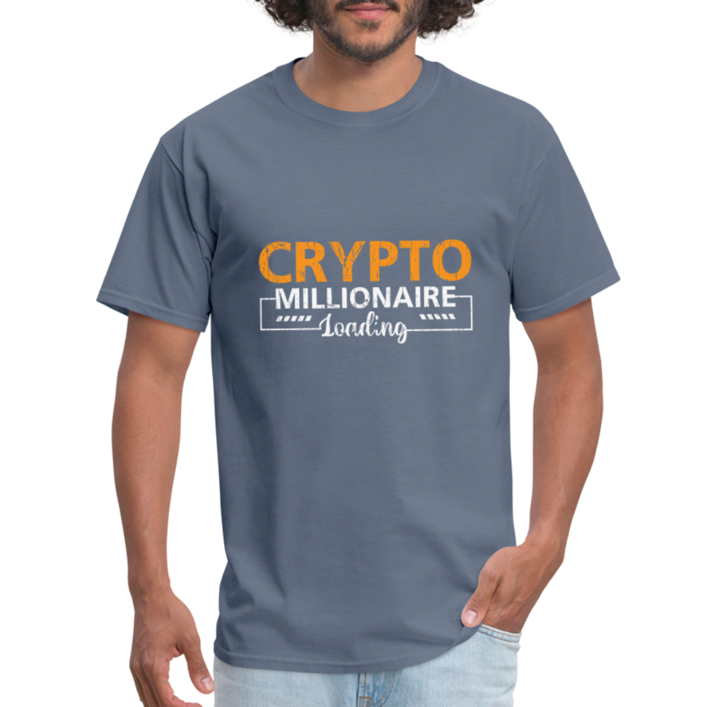 Crypto Millionaire Loading T-Shirt - denim