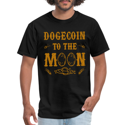 Dogecoin to the Moon T-Shirt - black