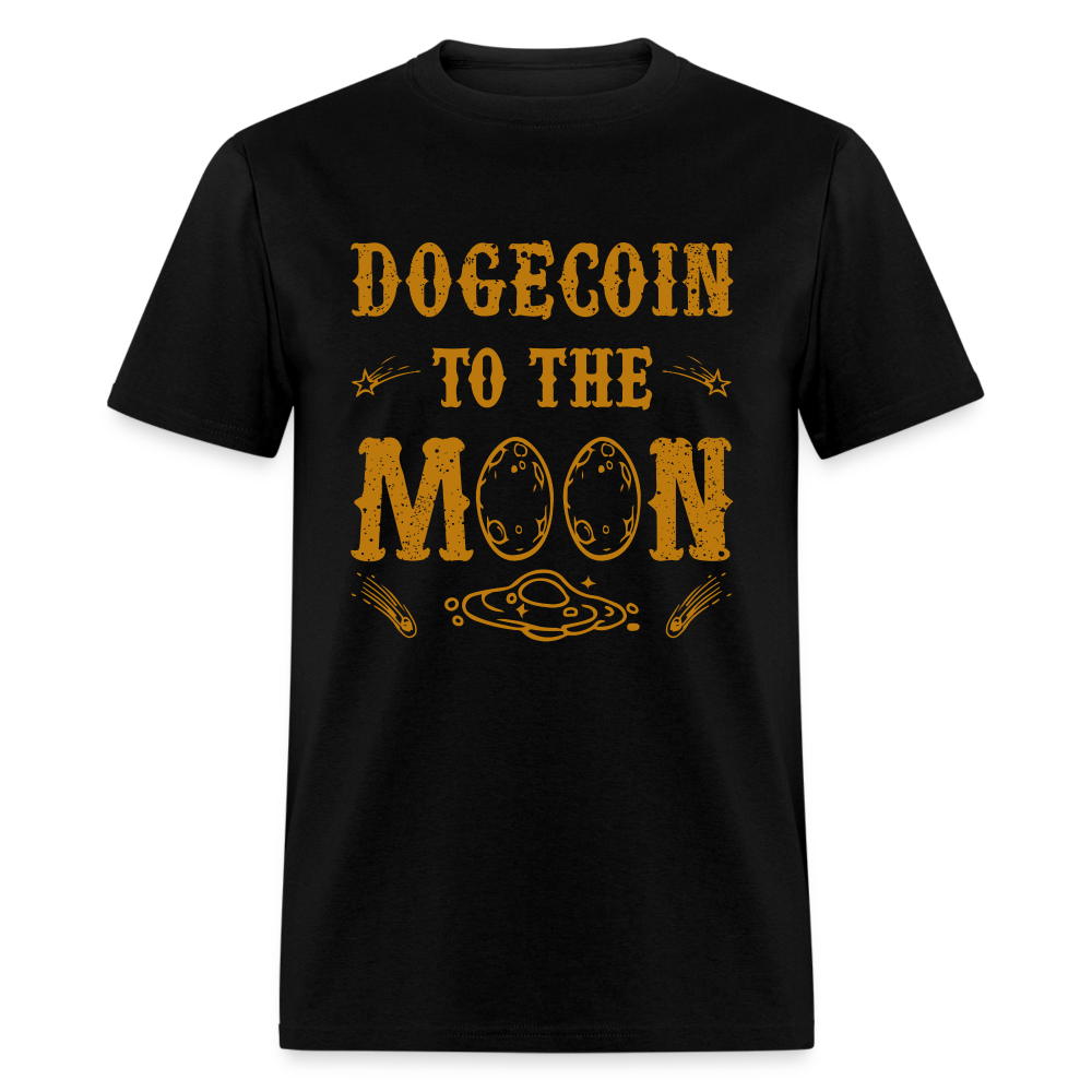 Dogecoin to the Moon T-Shirt - black