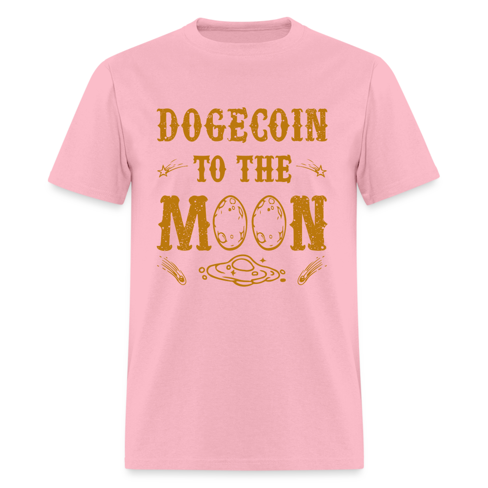Dogecoin to the Moon T-Shirt - pink