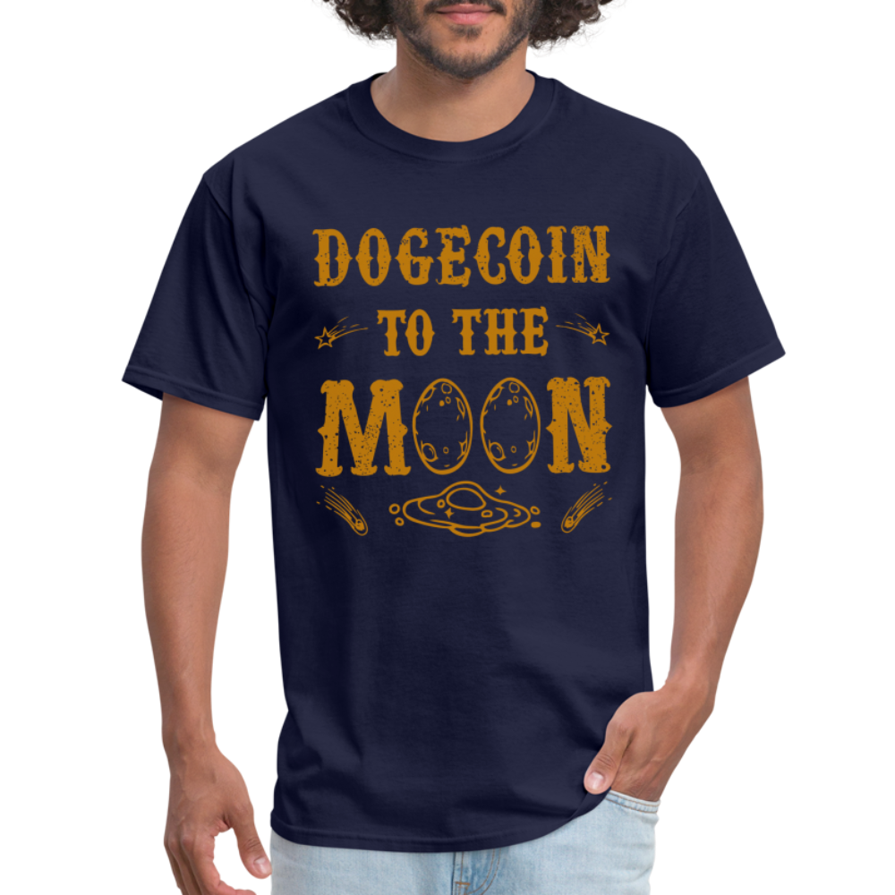 Dogecoin to the Moon T-Shirt - navy