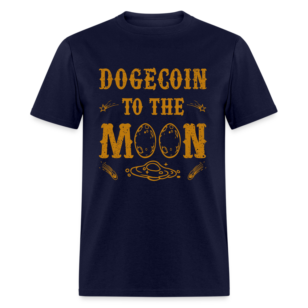 Dogecoin to the Moon T-Shirt - navy